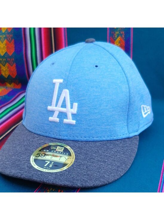New Era Other - New Era Dodgers 59FIFTY Low Profile 7 7/8 Fitted Baseball Cap Light-Dark Blue